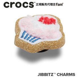 クロックス アクセサリー【jibbitz ジビッツ】FOOD//Patchwork Pink Cupcake/パッチワーク ピンク カップケーキ｜10014403