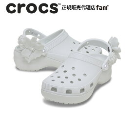 クロックス crocs【レディース サンダル】Classic Platform Bouquet Clog/クラシック プラットフォーム ブーケ クロッグ｜##