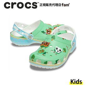 クロックス crocs【キッズ サンダル】Animal Crossing Classic Clog K/どうぶつの森 クラシック クロッグ K（18～21cm）｜☆