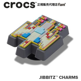 クロックス アクセサリー【jibbitz ジビッツ】VEHICLES //Pixelated Jet/ピクセル化されたジェット｜10016491