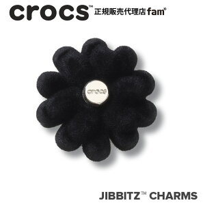 �N���b�N�X crocs�y�A�N�Z�T���[ jibbitz �W�r�b�c�zNATURE4 //Black Velvet Flower 3/�u���b�N�x���x�b�g�t�����[3�b10016563