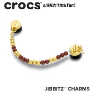 クロックス crocs【アクセサリー jibbitz ジビッツ】Shoelry チェーン //Black and Gold Chain/ブラック…