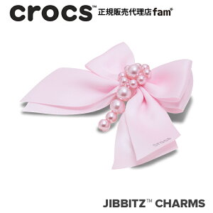 �N���b�N�X crocs�y�A�N�Z�T���[ jibbitz �W�r�b�c�zShoelry4 //Pink Velvet Flower Bow/�s���N �x���x�b�g �t�����[ ���{���b10016712