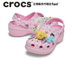 クロックス crocs【レディース サンダル】Hello Kitty&Friend Classic Platform Clog/ハローキティ＆フレンズ クラシック プラットフォーム クロッグ/212683｜