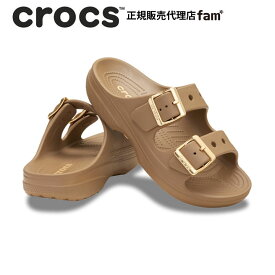 クロックス crocs【レディース サンダル】Saturday Metallic Buckle Sandal W/サタデー メタリックバックル サンダル/213316-2EY｜