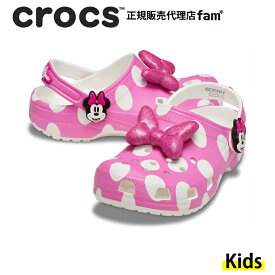 クロックス crocs【キッズ サンダル】Minnie Mouse Classic Clog T/「ミニーマウス」クラシック クロッグ トドラー(～17.5cm）｜