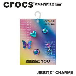 �N���b�N�X crocs�y�A�N�Z�T���[ jibbitz �W�r�b�c�z���bIridescent Meta 5Pack/ �C���f�Z���g ���^ 5�p�b�N�b10017494