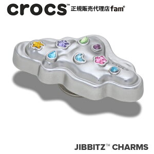 �N���b�N�X crocs�y�A�N�Z�T���[ jibbitz �W�r�b�c�zNATURE6//Silver Meta Gem Cloud/�V���o�[ ���^ �W�F�� �N���E�h�b10018624