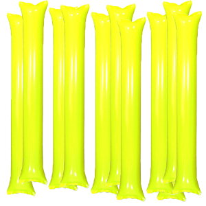 スティックバルーン 応援バルーン 手持ちバルーン 黄色 風船 棒 応援グッズ スポーツ 観戦 60cmサイズ 20本セット イエロー バスケ サッカー 野球