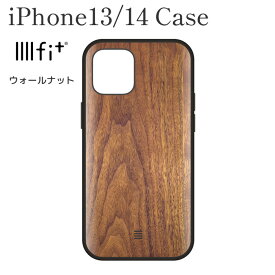 iPhoneケース ウォールナット 木目 walnut IIIIfit iPhone14 iPhone13 イーフィット クリア ケース iPhone iPhone用 おしゃれ かっこいい かわいい デザイン iPhone14/13兼用