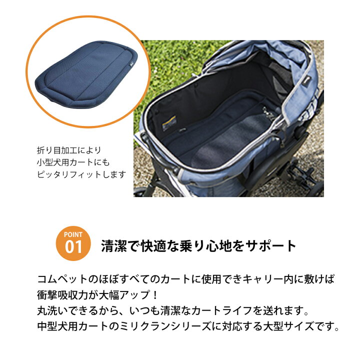 楽天市場】コムペット リバーシブルEGマットプラス ネイビー compet 