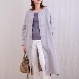 楽天市場 チャイナボタン コート ジャケット レディースファッション の通販