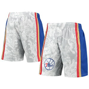 yObYzNBA 76ers JWA V[c Mitchell & Ness/~b`FlX Y zCg (Mens MNC HWC Lunar New Year Swingman Shorts)