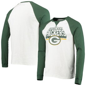 NFL パッカーズ 長袖 Tシャツ ジャンクフード メンズ ホワイト (PACKERS M COLOR BLOCK LS RAGLAN)