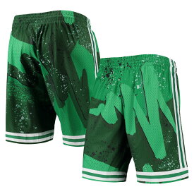 【公式グッズ】NBA セルティックス ショーツ Mitchell & Ness（ミッチェル＆ネス） メンズ グリーン (Mens MNC HWC Hyper Hoops Swingman Short)