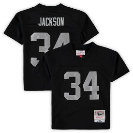NFL レイダース ボー・ジャクソン ユニフォーム Mitchell & Ness（ミッチェル＆ネス） トドラー ブラック (Juvenile MNC Retired Legacy Jersey 4-7)
