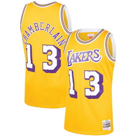 NBA レイカーズ ウィルト・チェンバレン ユニフォーム Mitchell & Ness（ミッチェル＆ネス） メンズ ゴールド (MNC NBA HWC Mens Swingman Jersey)