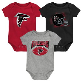 NFL ファルコンズ ロンパースセット Outerstuff（アウタースタッフ） ベビー レッド (22 Infant Game On 3 Piece Creeper Set)