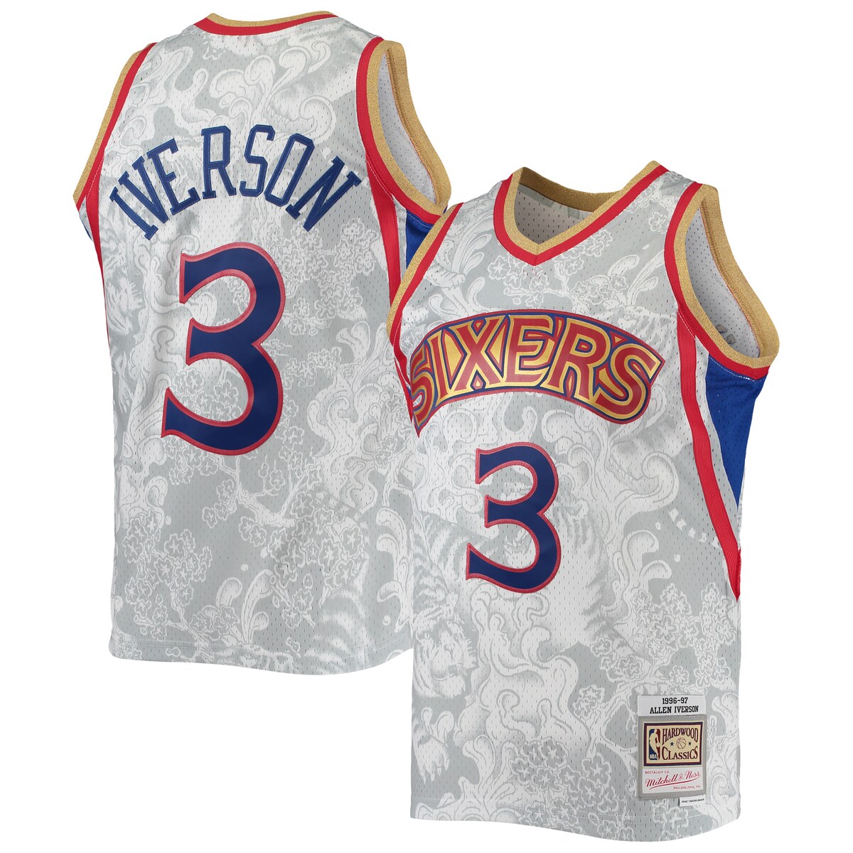 NBA 76ers アレン・アイバーソン ユニフォーム Mitchell & Ness（ミッチェル＆ネス） メンズ ホワイト (Mens MNC  HWC Lunar New Year Swingman Jersey) | Fanatics公式ストア 楽天市場店