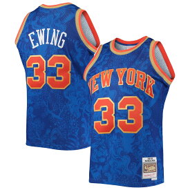 【公式グッズ】NBA ニックス パトリック・ユーイング ユニフォーム Mitchell & Ness（ミッチェル＆ネス） メンズ ブルー (Mens MNC HWC Lunar New Year Swingman Jersey)