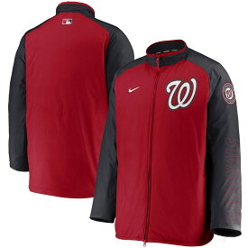 MLB ナショナルズ ジャケット Nike ナイキ メンズ レッド (Men's MLB Nike Authentic Baseball Dugout Jacket)