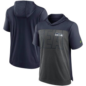 NFL シーホークス フード付き Tシャツ Nike ナイキ メンズ ヘザーチャコール (21 Mens Fan Gear DriFit Hooded SST)