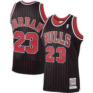 �y�����O�b�Y�zNBA �u���Y �}�C�P���E�W���[�_�� �I�[�Z���e�B�b�N ���j�t�H�[�� Mitchell & Ness/�~�b�`�F�����l�X �����Y �u���b�N (Mens MNC Authentic Jerseys)