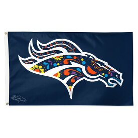 NFL ブロンコス フラッグ ウィンクラフト (1 Sided 3x5 Deluxe Flag - Broncos Por la Cultura)