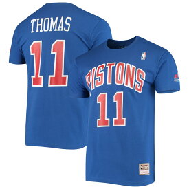 NBA ピストンズ アイザイア・トーマス Tシャツ Mitchell & Ness（ミッチェル＆ネス） メンズ ブルー (MNC Mens HD Stitch NN Tee)