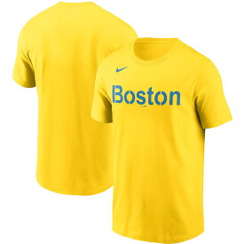 MLB レッドソックス Tシャツ Nike ナイキ メンズ ゴールド (Men's Nike City Connect Cotton Wordmark T-Shirt)