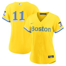 MLB レッドソックス ラファエル・デヴァース レプリカ ユニフォーム Nike ナイキ レディース ゴールド (Women's Nike City Connect Replica Player Jersey)