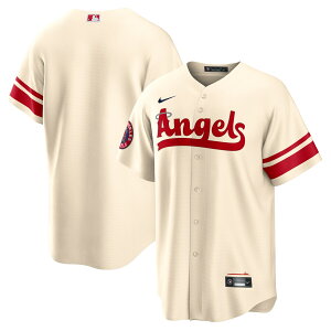 【公式グッズ】MLB エンゼルス レプリカ ユニフォーム Nike/ナイキ メンズ クリーム (Men's Nike Replica City Connect Team Jersey - 2022)