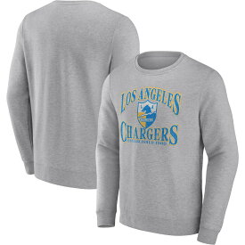 NFL チャージャーズ トレーナー Fanatics（ファナティクス） メンズ ヘザーグレイ (NFL 22 Men's Fanatics Branded Playability Crew Neck Pullover)