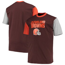 NFL ブラウンズ Tシャツ Fanatics（ファナティクス） メンズ ブラウン (22 PRF Men's B&T Colorblocked SST)