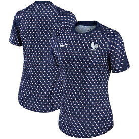 NATIONAL TEAM フランス代表 プレマッチ トップ Nike ナイキ レディース ネイビー (NI4 SU22 Women's Pre-Match Top)