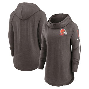 �y�����O�b�Y�zNFL �u���E���Y �v���I�[�o�[ �p�[�J�[ Nike/�i�C�L ���f�B�[�X �u���E�� (22 Women's Minimal Statement Funnel Neck Hood)