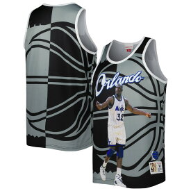 NBA マジック シャキール・オニール タンクトップ Mitchell & Ness（ミッチェル＆ネス） メンズ ブラック (MNC NBA MEN'S SUBLIMATED PLAYER TANK)