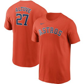 MLB アストロズ ホセ・アルトゥーベ Tシャツ Nike ナイキ メンズ オレンジ (Men's MLB Nike Name & Number T-Shirt)