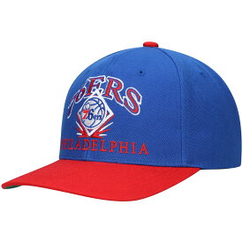 NBA 76ers スナップバック キャップ Mitchell & Ness（ミッチェル＆ネス） メンズ ロイヤル (NBA 22 MNC x Lids All Pro Classic Snapback)