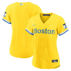 MLB レッドソックス レプリカ ユニフォーム Nike ナイキ レディース ゴールド (Women's Nike City Connect Replica Team Jersey)