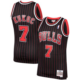 【公式グッズ】NBA ブルズ トニ・クコック ユニフォーム Mitchell & Ness（ミッチェル＆ネス） メンズ ブラック (MNC NBA HWC Mens Swingman Jersey)