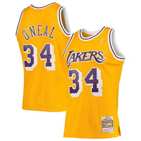 NBA レイカーズ シャキール・オニール ユニフォーム Mitchell & Ness（ミッチェル＆ネス） メンズ ゴールド (MNC NBA HWC Mens Swingman Jersey)