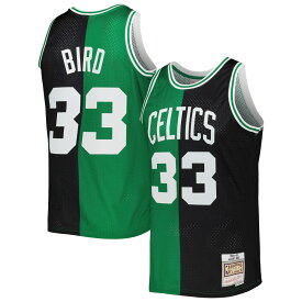 【公式グッズ】NBA セルティックス ラリー・バード ユニフォーム Mitchell & Ness（ミッチェル＆ネス） メンズ ブラック (MNC NBA SPLIT SWINGMAN JERSEY)