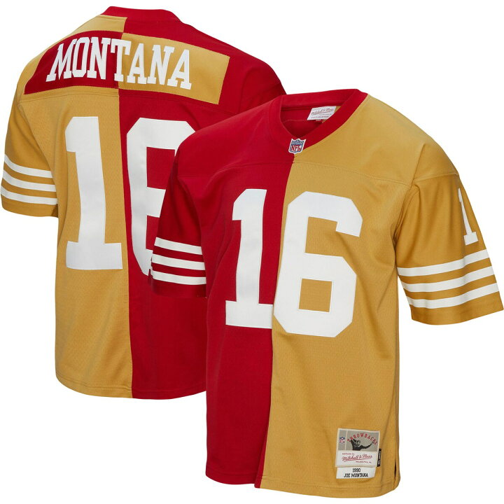 公式グッズ】NFL 49ers ジョー・モンタナ ユニフォーム Mitchell 