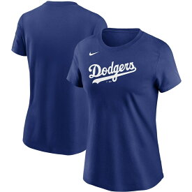 MLB ドジャース Tシャツ Nike ナイキ レディース ロイヤル (Women's Nike Wordmark T-Shirt)
