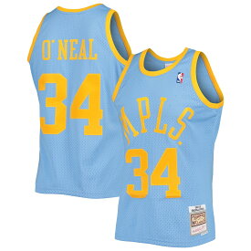 【公式グッズ】NBA レイカーズ シャキール・オニール ユニフォーム Mitchell & Ness（ミッチェル＆ネス） メンズ パウダーブルー (MNC NBA Lakers MPLS Swingman)