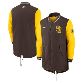 【公式グッズ】MLB パドレス ジャケット Nike ナイキ メンズ ブラウン (Men's Nike Authentic Collection Dugout Jacket)