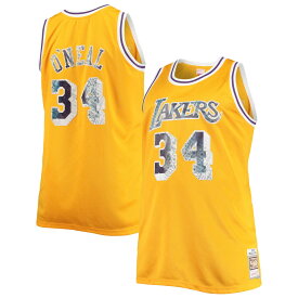 NBA レイカーズ シャキール・オニール ユニフォーム Mitchell & Ness（ミッチェル＆ネス） メンズ ゴールド (PRF MNC Diamond 75th Anniversary B&T Swingman)