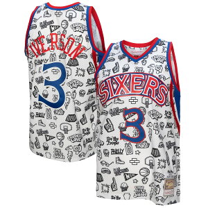 yObYzNBA 76ers AEACo[\ jtH[ Mitchell & Ness/~b`FlX Y zCg (NBA MNC DS SWINGMAN JERSEYS)