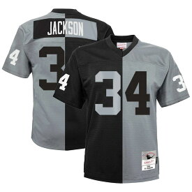 NFL レイダース ボー・ジャクソン ユニフォーム Mitchell & Ness（ミッチェル＆ネス） キッズ ブラック (Youth MNC 8-20 Split Legacy Jersey)
